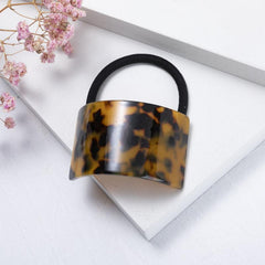 Acetic Hair Tie Geometric Semicircle Buckle Elastic Hair Rope