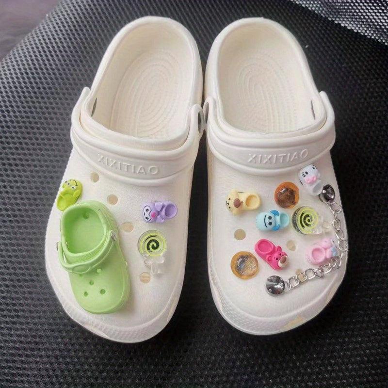 7pcs Random Shoe Charm Shoe Buckle Clogs DIY Accessories Sandals Decoration