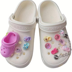 7pcs Random Shoe Charm Shoe Buckle Clogs DIY Accessories Sandals Decoration