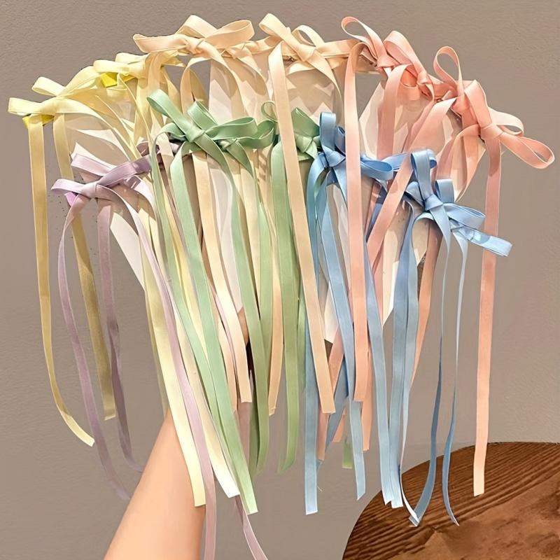 Sweet Girls Ribbon Bow Ponytail Hair Tie Rope Hair Accessories