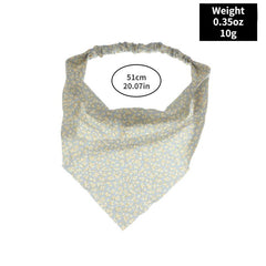 Floral Headband Elastic Triangle Scarf Hair Accessories For Women