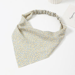 Floral Headband Elastic Triangle Scarf Hair Accessories For Women