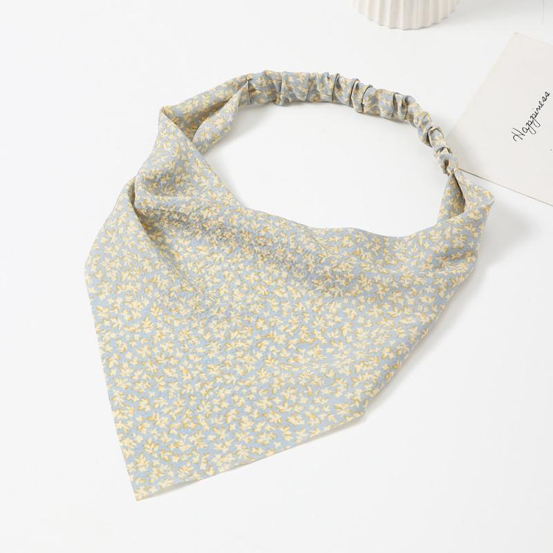 Floral Headband Elastic Triangle Scarf Hair Accessories For Women