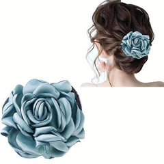 Rose Hair Clip Floral Duck Billed Clip Women Girls Wedding Party