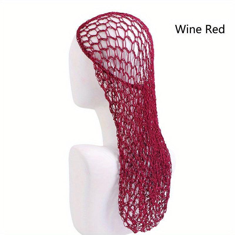 Women Hand Crochet Hair Net Elastic Vintage Style Hair Net