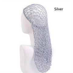 Women Hand Crochet Hair Net Elastic Vintage Style Hair Net