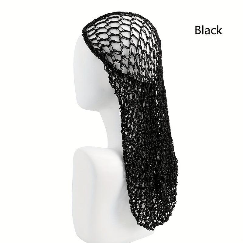 Women Hand Crochet Hair Net Elastic Vintage Style Hair Net