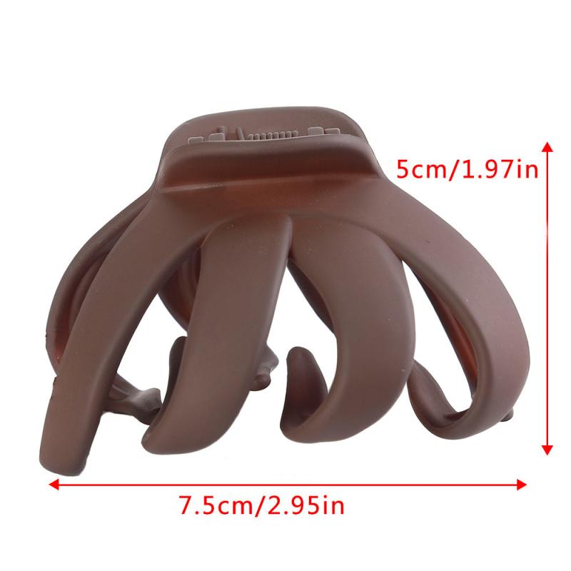 Large Hair Claw Matte Solid Ponytail Holder for Thick Thin Hair
