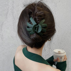 Large Hair Claw Matte Solid Ponytail Holder for Thick Thin Hair