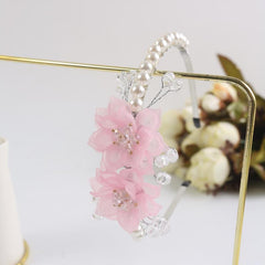 Crystal Flower Headband Faux Pearl Hair Band Wedding Bridal Hair Accessories