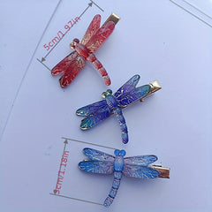 Dragonfly Resin Hair Clip Summer Barrette Animal Hair Slides Clip