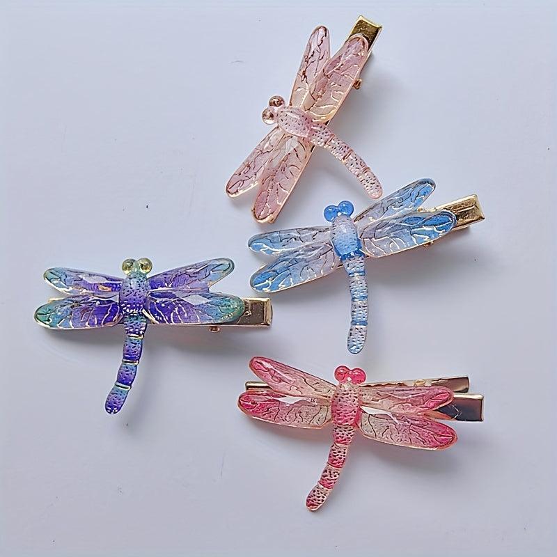 Dragonfly Resin Hair Clip Summer Barrette Animal Hair Slides Clip