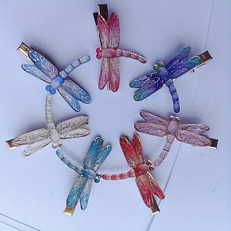 Dragonfly Resin Hair Clip Summer Barrette Animal Hair Slides Clip