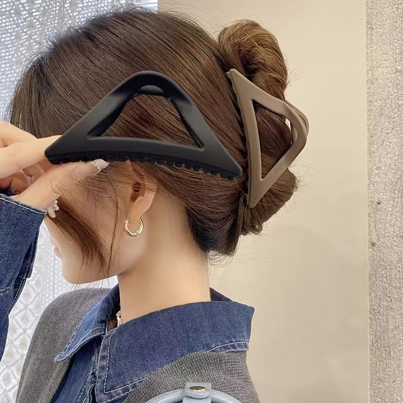 Matte Triangle Hair Claw Clips for Women, Girls