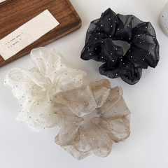 Retro Organza Hair Scrunchies For Women Girls Soft Scrunchie