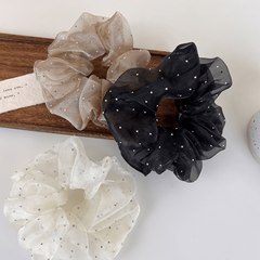 Retro Organza Hair Scrunchies For Women Girls Soft Scrunchie