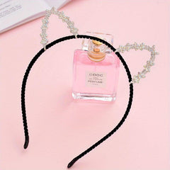 Rhinestone Cat Ears Headband Hair Accessory