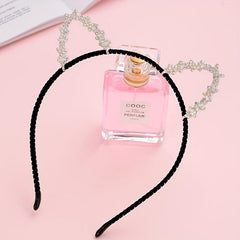 Rhinestone Cat Ears Headband Hair Accessory