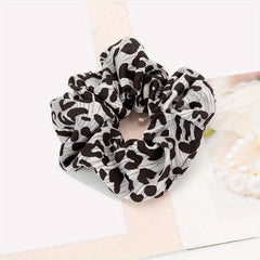 Snake Leopard Pattern Hair Tie Scrunchie Ponytail Head Rope Hair Accessories