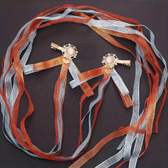Vintage Hair Clip with Long Streamer Ribbon Hair Accessories