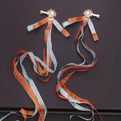 Vintage Hair Clip with Long Streamer Ribbon Hair Accessories