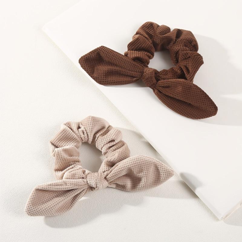 3PCS Waffle Knotted Rabbit Ears Headband Hair Accessories