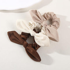 3PCS Waffle Knotted Rabbit Ears Headband Hair Accessories