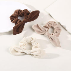 3PCS Waffle Knotted Rabbit Ears Headband Hair Accessories