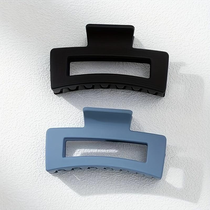 2pcs Matte Non Slip Hair Claw Clips for Thick Hair