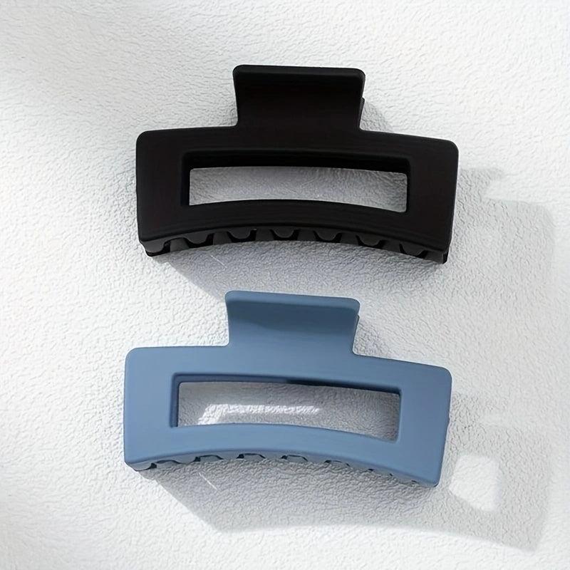 2pcs Matte Non Slip Hair Claw Clips for Thick Hair