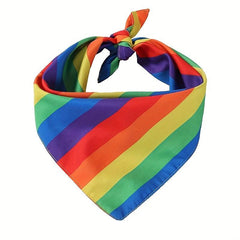 Rainbow Headband Large Scrunchie Set Hippie Style Hair Accessories