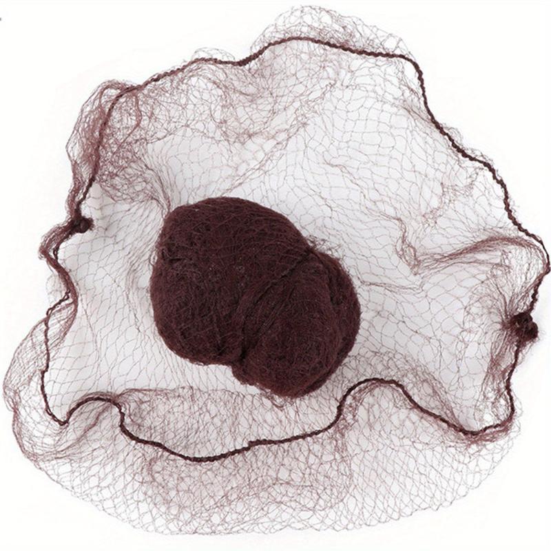 20pcs Invisible Bun Net High Elasticity Hair Nets Mesh Bun Net