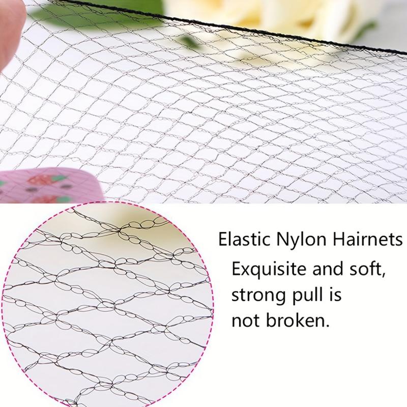 20pcs Invisible Bun Net High Elasticity Hair Nets Mesh Bun Net