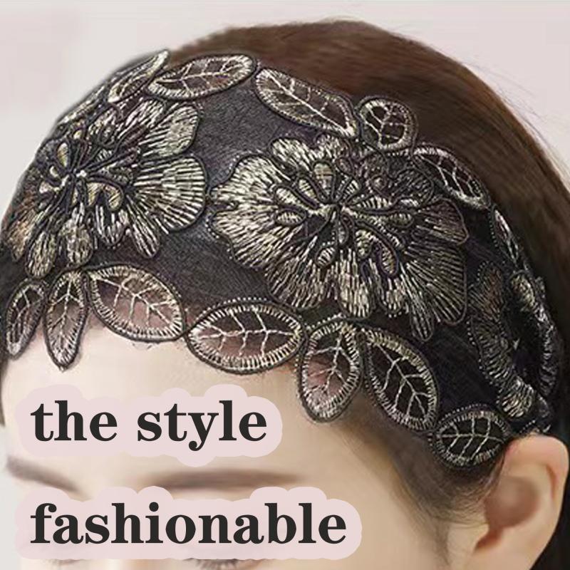 Lace Headband Wide Brim for Spa Make Up