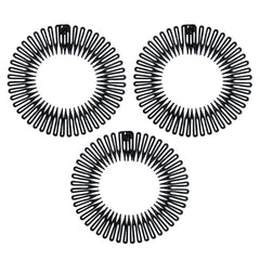 3pcs Flexible Teeth Hair Band Stretchy Head Hoop for Women Girls Men