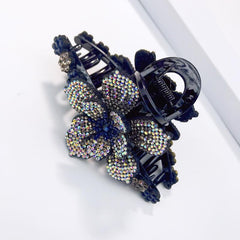 Vintage Rhinestone Hair Claw Large Shark Claw Hair Accessories