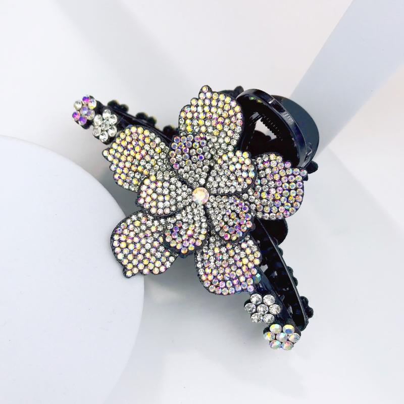 Vintage Rhinestone Hair Claw Large Shark Claw Hair Accessories