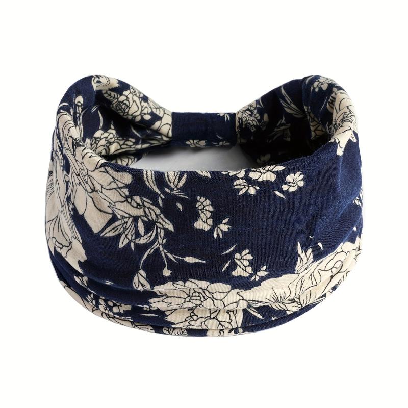 Boho Vintage Headband Floral Turban Bandana for Women
