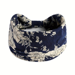 Boho Vintage Headband Floral Turban Bandana for Women