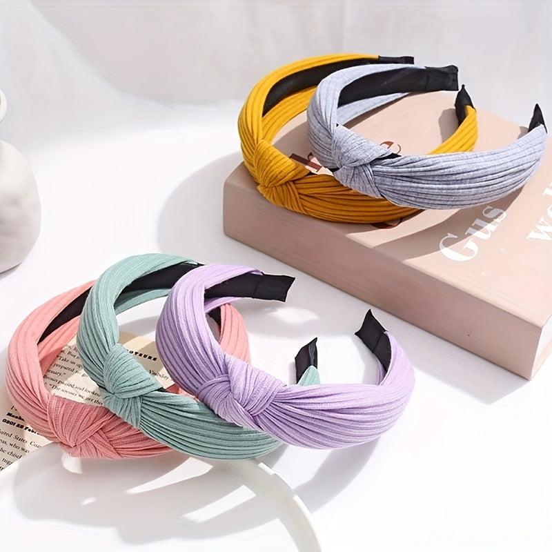 Colourful Bowknot Headband Wide Hair Hoop for Women Girls