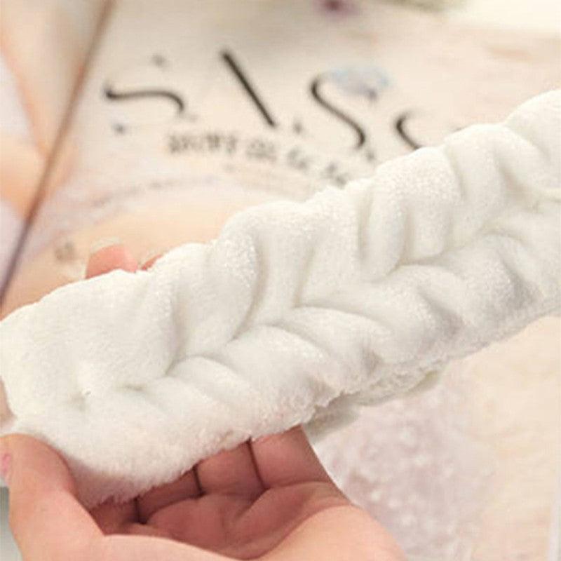 Bunny Ear Bath Headband Elastic Plush Colorful Headband