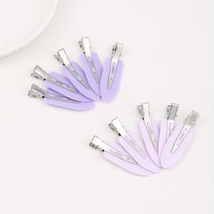 10pcs Women Solid Hair Clip Snap Clip Side Clip Bangs Clip Hair Accessories