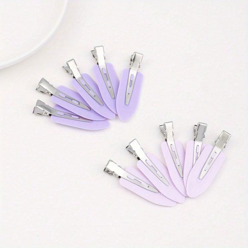 10pcs Women Solid Hair Clip Snap Clip Side Clip Bangs Clip Hair Accessories