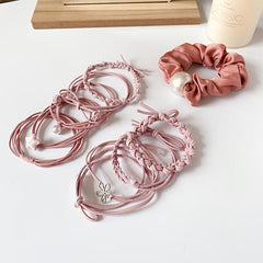 10pcs Girls Hair Tie Small Elastic Hair Bands Ponytail Holder