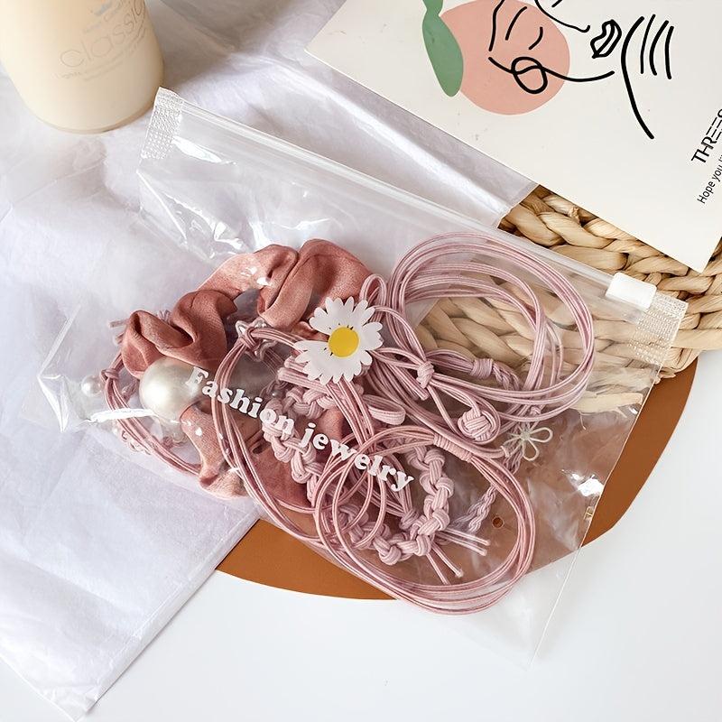 10pcs Girls Hair Tie Small Elastic Hair Bands Ponytail Holder