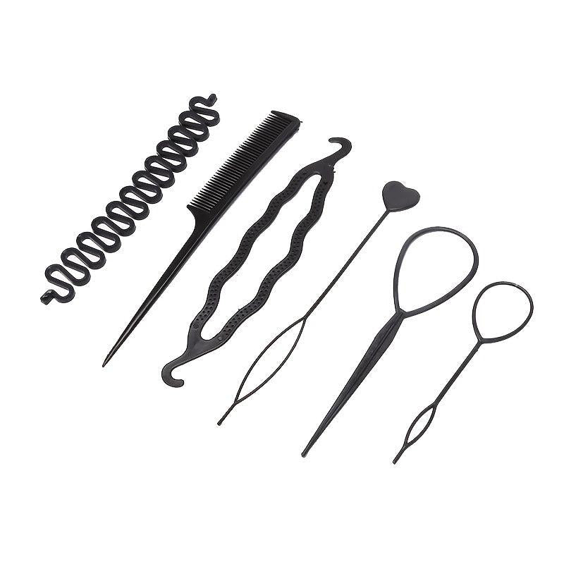 6pcs Hair Braiding Tool Set Hair Bun Maker DIY Styling Kit