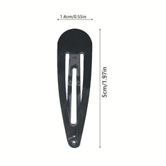 20pcs Solid Hair Clips Hair Snap Clip Non Slip Hair Decoration Accessories