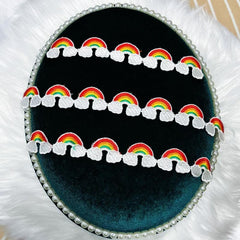 Water Soluble Lace Rainbow Cloud Patch DIY Clothing Accessories