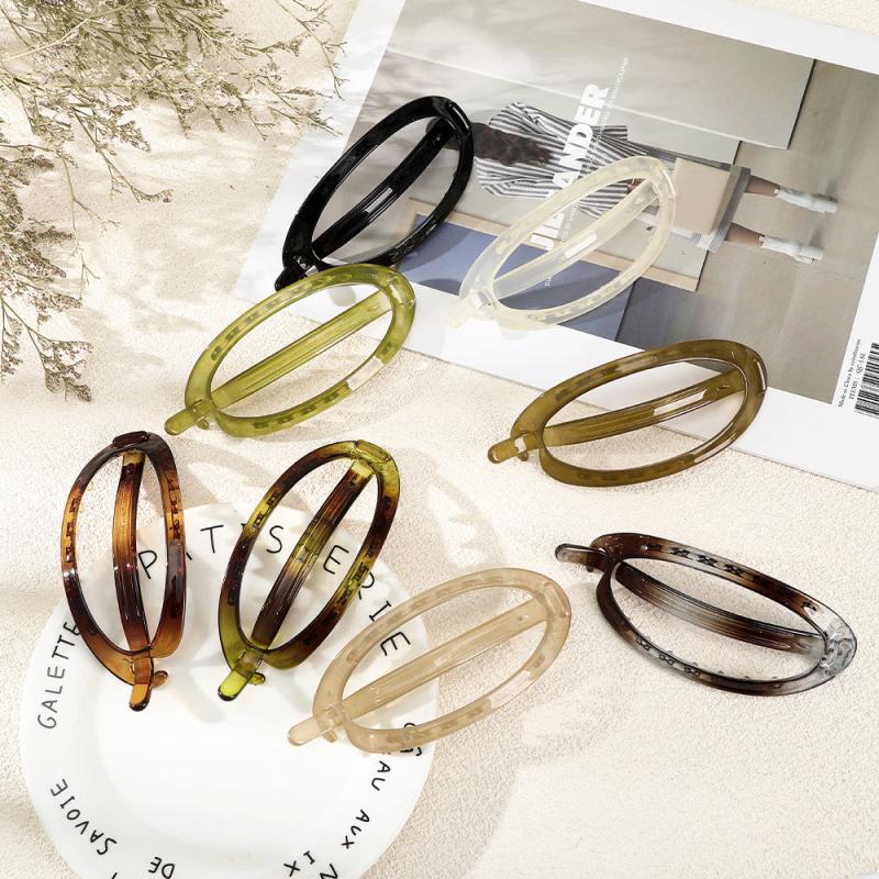 Vintage Hair Clip Hollow Acrylic Hair Accessories