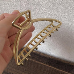 Hollow Hair Claw Half Bun Hairpins For Thick Hair